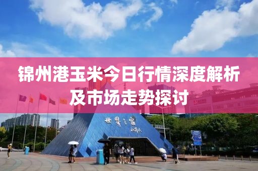 锦州港玉米今日行情深度解析及市场走势探讨