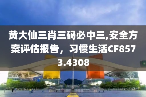 黄大仙三肖三码必中三,安全方案评估报告，习惯生活CF8573.4308
