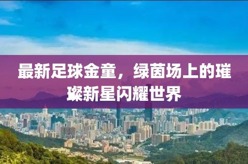 最新足球金童，绿茵场上的璀璨新星闪耀世界