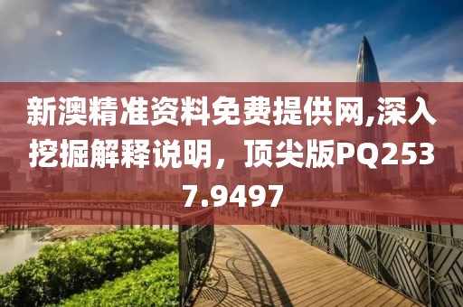 新澳精准资料免费提供网,深入挖掘解释说明，顶尖版PQ2537.9497