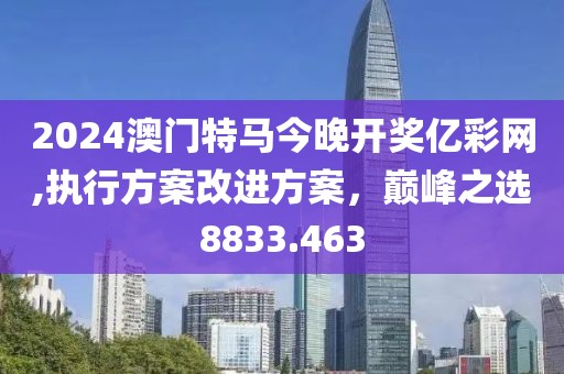 2024澳门特马今晚开奖亿彩网,执行方案改进方案，巅峰之选8833.463