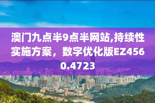 澳门九点半9点半网站,持续性实施方案，数字优化版EZ4560.4723