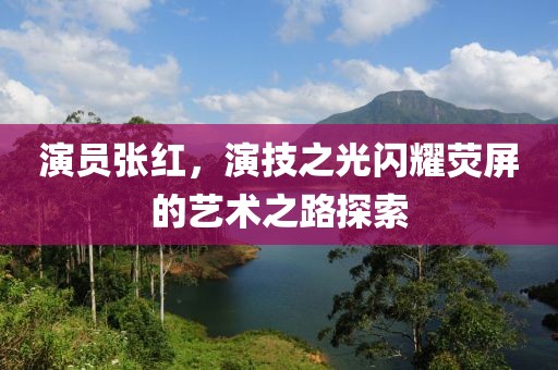 演员张红，演技之光闪耀荧屏的艺术之路探索