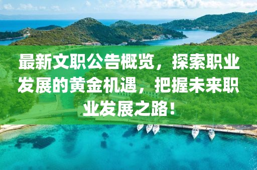 最新文职公告概览，探索职业发展的黄金机遇，把握未来职业发展之路！