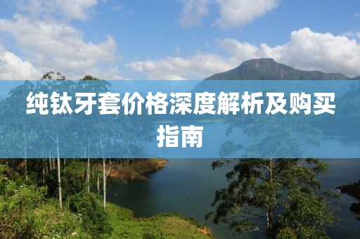 纯钛牙套价格深度解析及购买指南