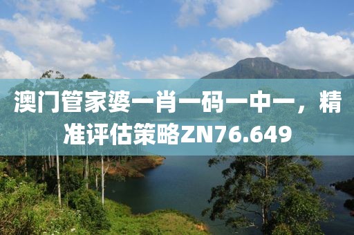 澳门管家婆一肖一码一中一，精准评估策略ZN76.649