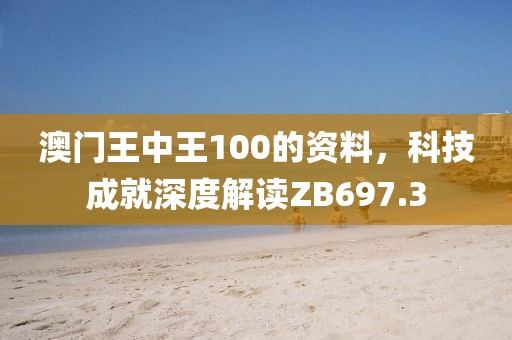 澳门王中王100的资料，科技成就深度解读ZB697.3