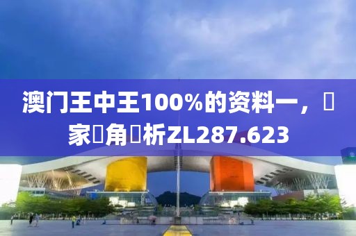 澳门王中王100%的资料一，專家視角評析ZL287.623