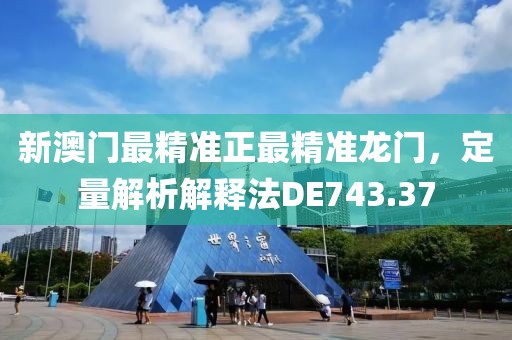 新澳门最精准正最精准龙门，定量解析解释法DE743.37