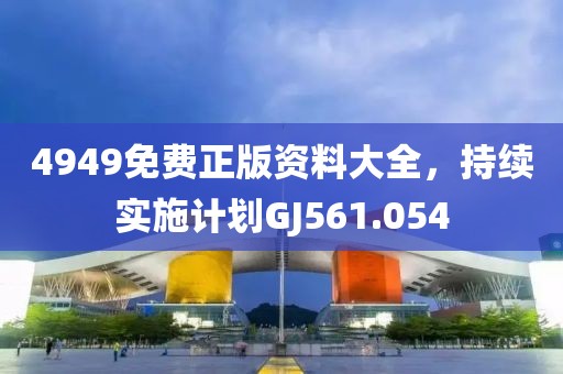 4949免费正版资料大全，持续实施计划GJ561.054