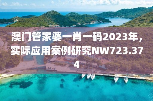 澳门管家婆一肖一码2023年，实际应用案例研究NW723.374