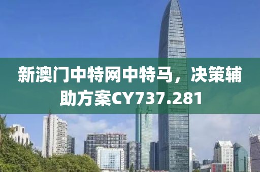 新澳门中特网中特马，决策辅助方案CY737.281
