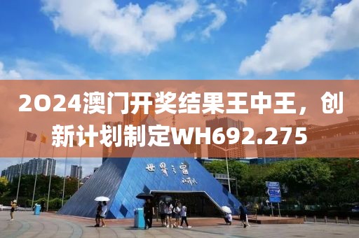 2O24澳门开奖结果王中王，创新计划制定WH692.275