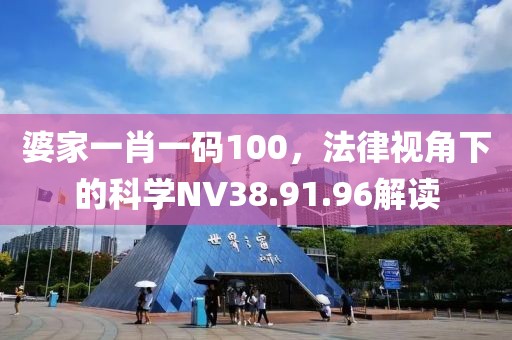 婆家一肖一码100，法律视角下的科学NV38.91.96解读