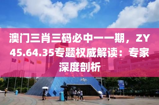澳门三肖三码必中一一期，ZY45.64.35专题权威解读：专家深度剖析