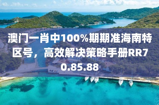 澳门一肖中100%期期准海南特区号，高效解决策略手册RR70.85.88