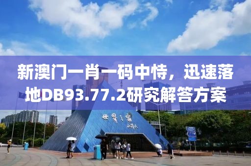新澳门一肖一码中恃，迅速落地DB93.77.2研究解答方案