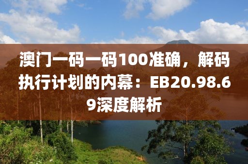 澳门一码一码100准确，解码执行计划的内幕：EB20.98.69深度解析