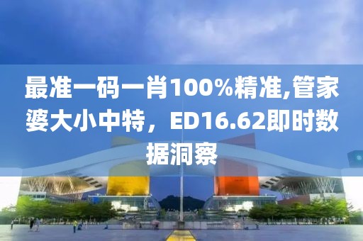 最准一码一肖100%精准,管家婆大小中特，ED16.62即时数据洞察