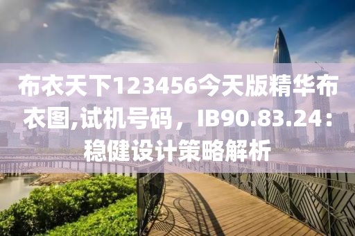 布衣天下123456今天版精华布衣图,试机号码，IB90.83.24：稳健设计策略解析