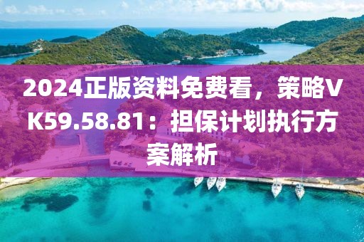 2024正版资料免费看，策略VK59.58.81：担保计划执行方案解析