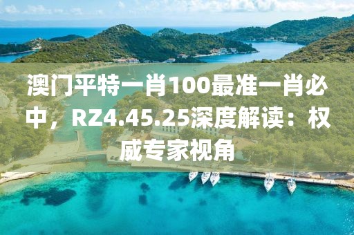澳门平特一肖100最准一肖必中，RZ4.45.25深度解读：权威专家视角