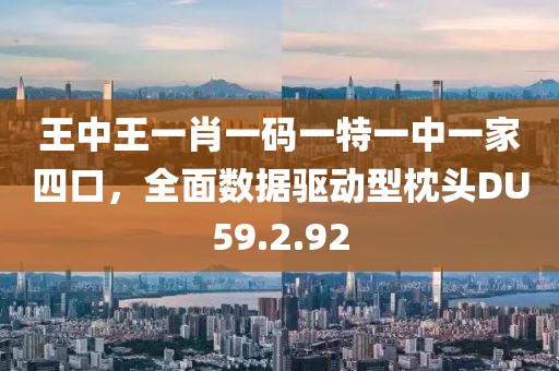 王中王一肖一码一特一中一家四口，全面数据驱动型枕头DU59.2.92