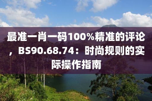 最准一肖一码100%精准的评论，BS90.68.74：时尚规则的实际操作指南