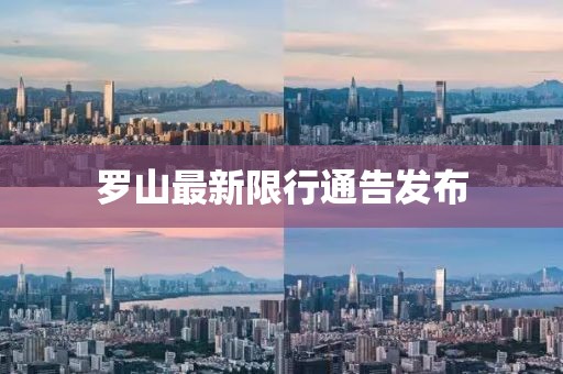 罗山最新限行通告发布