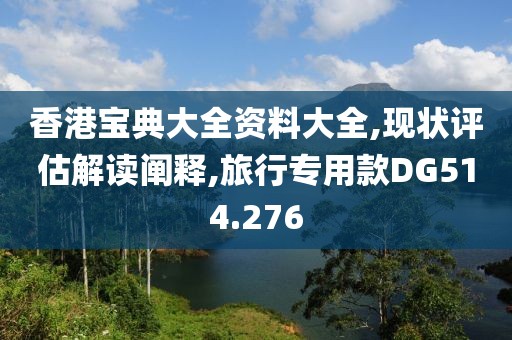 香港宝典大全资料大全,现状评估解读阐释,旅行专用款DG514.276