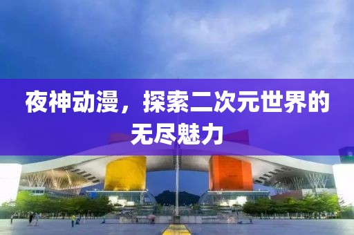 夜神动漫，探索二次元世界的无尽魅力