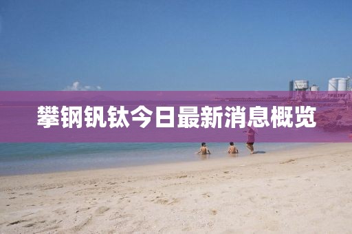 攀钢钒钛今日最新消息概览
