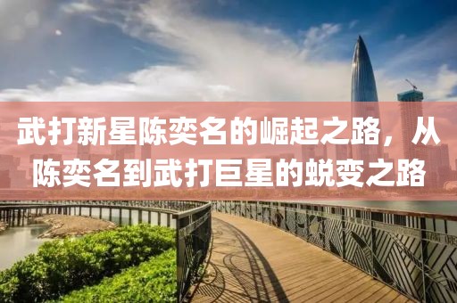 武打新星陈奕名的崛起之路，从陈奕名到武打巨星的蜕变之路