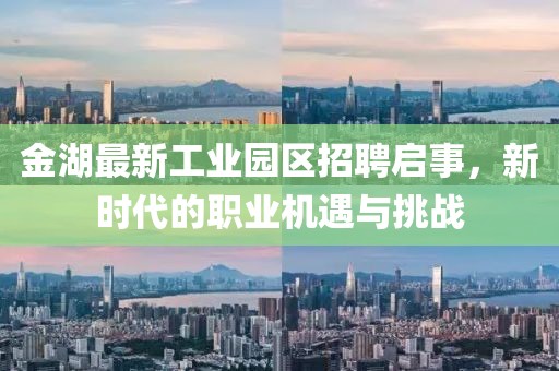 金湖最新工业园区招聘启事，新时代的职业机遇与挑战