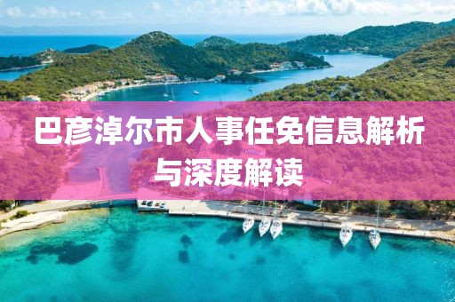巴彦淖尔市人事任免信息解析与深度解读