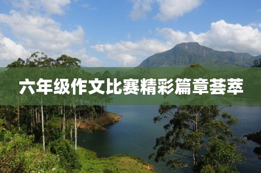 六年级作文比赛精彩篇章荟萃