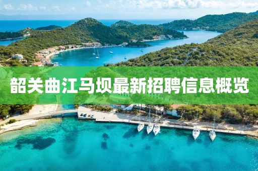 韶关曲江马坝最新招聘信息概览