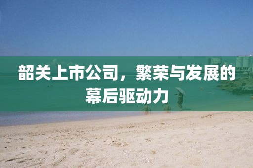 韶关上市公司，繁荣与发展的幕后驱动力