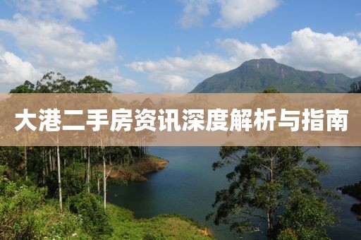 大港二手房资讯深度解析与指南