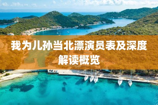 我为儿孙当北漂演员表及深度解读概览