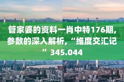管家婆的资料一肖中特176期,参数的深入解析,“维度交汇记”345.044