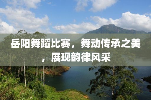 岳阳舞蹈比赛，舞动传承之美，展现韵律风采
