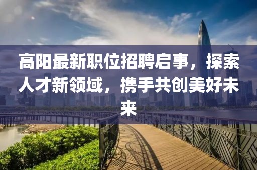 高阳最新职位招聘启事，探索人才新领域，携手共创美好未来