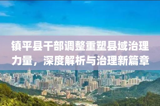 镇平县干部调整重塑县域治理力量，深度解析与治理新篇章